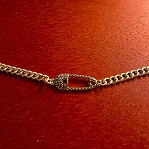 Fake safety pin necklace